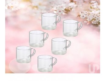 Kit X�caras de Vidro 6 Pe�as