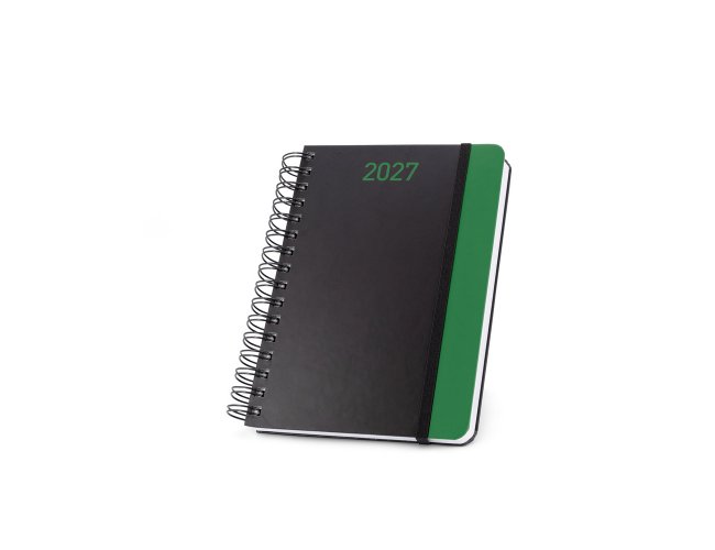 Agenda A5 em papel 100% reciclado e acabamento mate