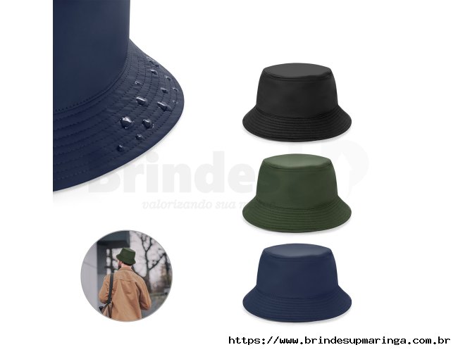 Panamá em poliéster 100% reciclado para os dias mais chuvosos