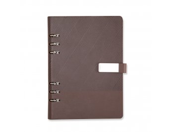 19140 Caderno Fich�rio Couro Sint�tico