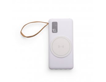 Power Bank 10.000mAh com Carregamento via Indu��o ou via Cabo